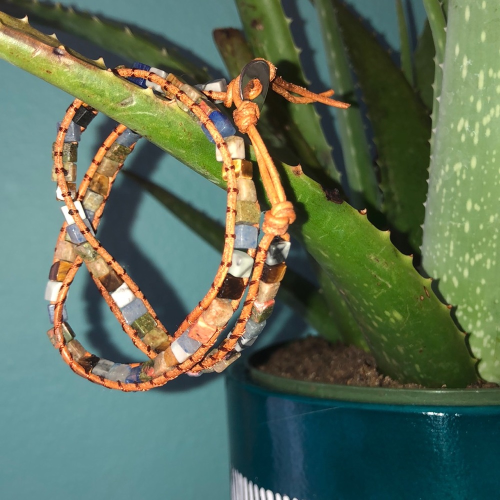Wrap Square Beaded Bracelet